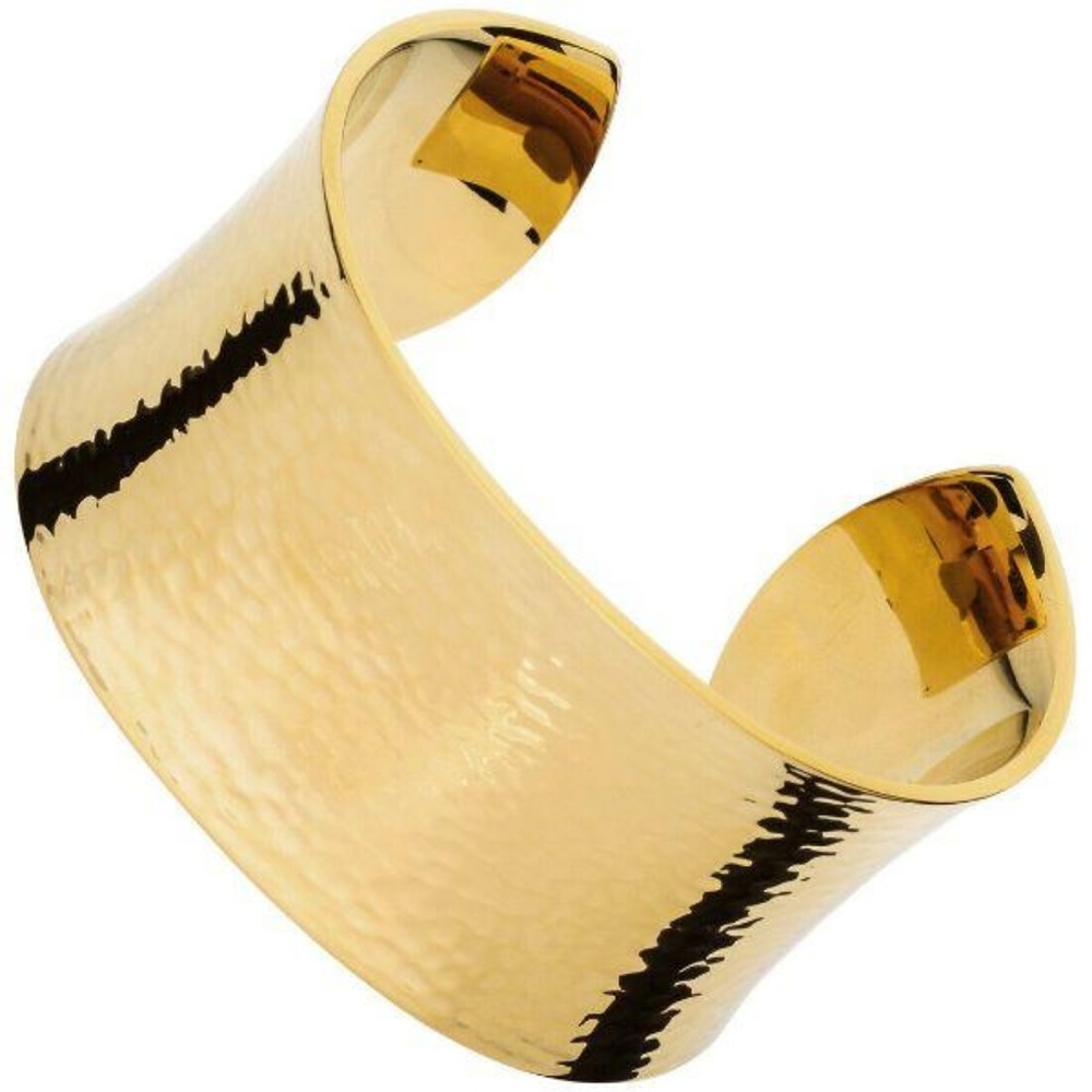 Calvin Klein Women's Dawn Textured Gold Cuff Brace